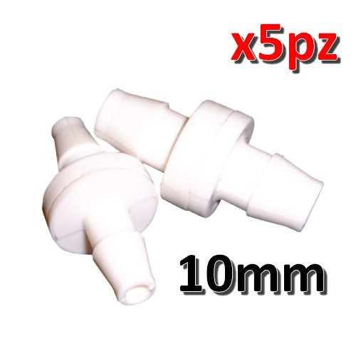 Clapet anti-retour de 10 mm pour pompe à condensats en tuyau vinyle (lot de 5)