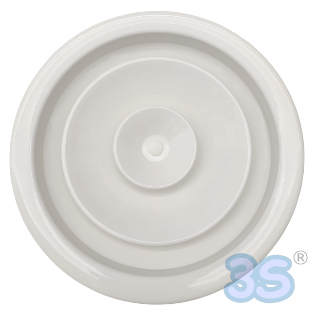 Diffuseur circulaire à cônes réglables, anémomètre, Ø 160 mm, en aluminium blanc