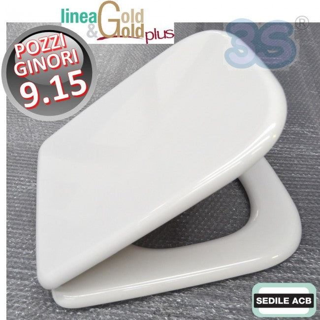 Abattant de toilette 9.15 Pozzi Ginori - Ligne ACB Ercos Gold