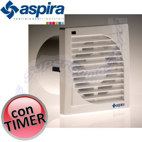 Helicoidal extractor fan with TIMER EV 10/4'' T ASPIRA Fantini for Ø 100 mm hole