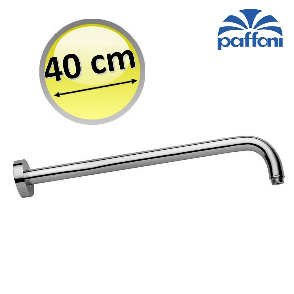 Bras de douche rond robuste PAFFONI ZSOF034CR 40 cm, modèle de luxe