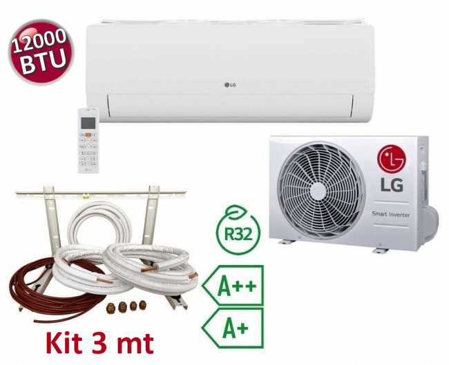 Climatiseur split LG LIBERO 12000 BTU 3,5 kW A++ A+ + kit d'installation de 3 m