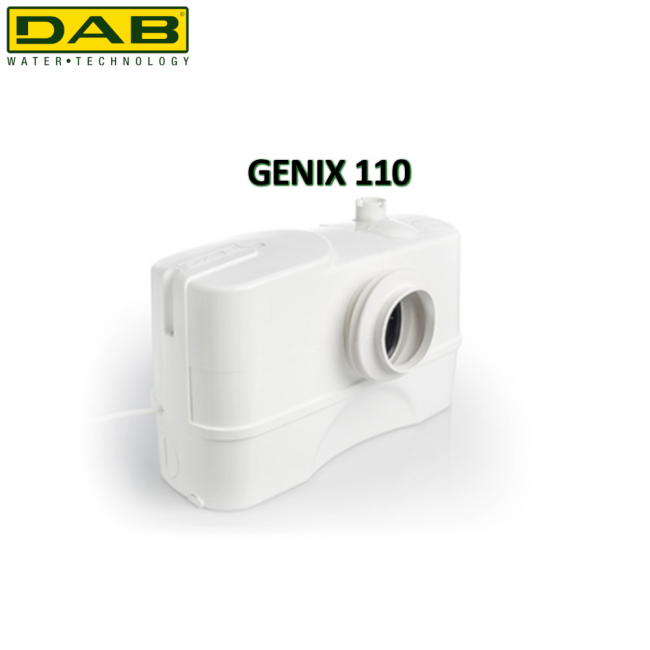 Broyeur de type Sanitrit pour toilettes + 1 utilisateur supplémentaire - Salle de bain DAB GENIX 110