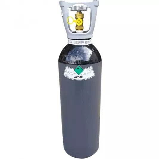 Bouteille d'azote pleine de 14 litres - avec certifications