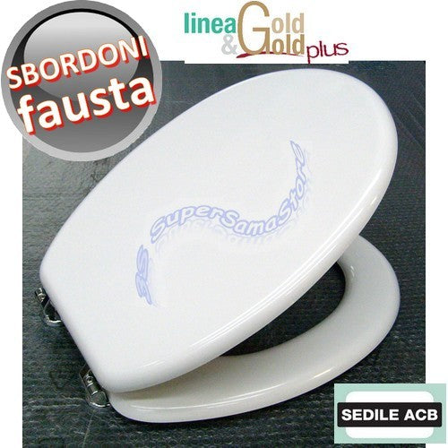 FAUSTA Sbordoni Toilet Seat, wooden core - ACB GOLD Line