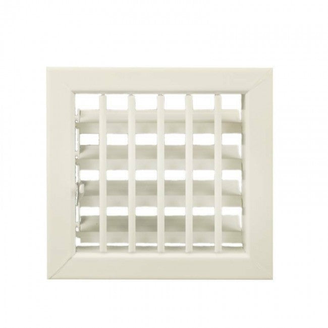 Adjustable WHITE ventilation grille 16x15cm