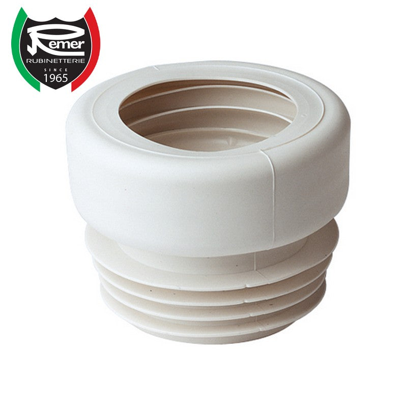 Rallonge de siphon de toilette en caoutchouc blanc, diamètre extérieur 111 mm et 95 mm
