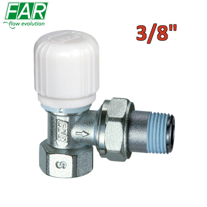 1620 - Robinet d'angle thermostatique 3/8'' avec raccord en fer - FAR