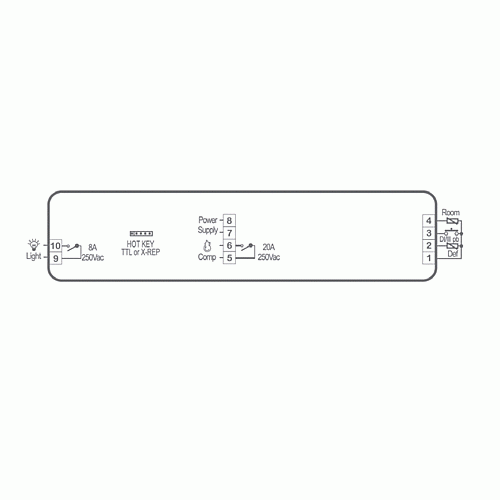 Digital controller for MT with off-cycle defrost XW20LS - DIXELL