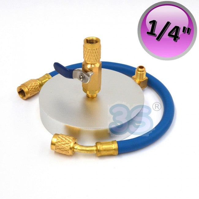 Support de plaque pour bouteille de 1 kg avec raccord 1/4" et tuyau