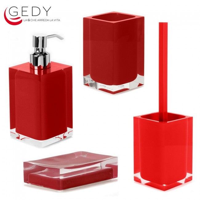 Ensemble complet de 4 pièces RAINBOW rouges