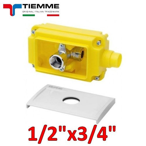 Raccord multicouche pour gaz - Raccord mâle coudé 3/4'' x 1/2'' dans un coffret intégré