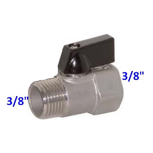 Minisfera 3/8'' mini valve sphérique mâle femelle