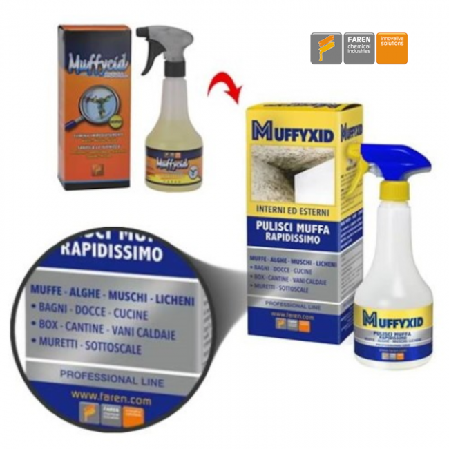 Muffyxid Faren - spray désinfectant anti-moisissures