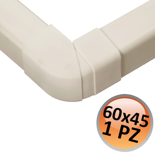 Raccord d'angle extérieur réglable 60 x 45 mm - 1 pièce
