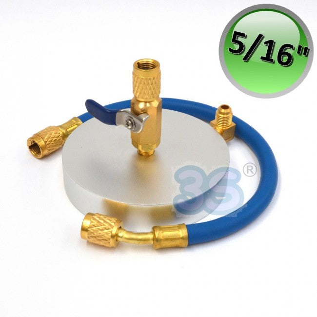 Support de plaque pour bouteille de 1 kg, raccord 5/16 - avec tuyau