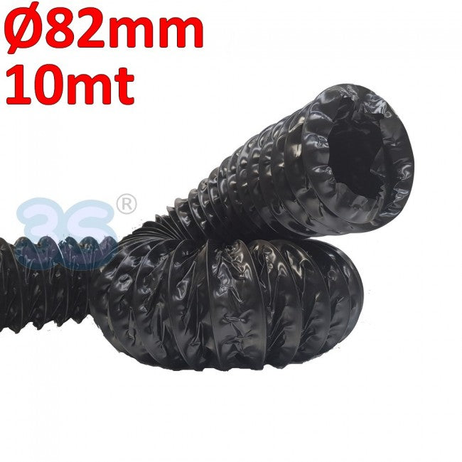 Gaine indéchirable en spirale d'acier harmonique noyée dans une couche de polyéthylène - Ø 82 mm, rouleau de 10 m