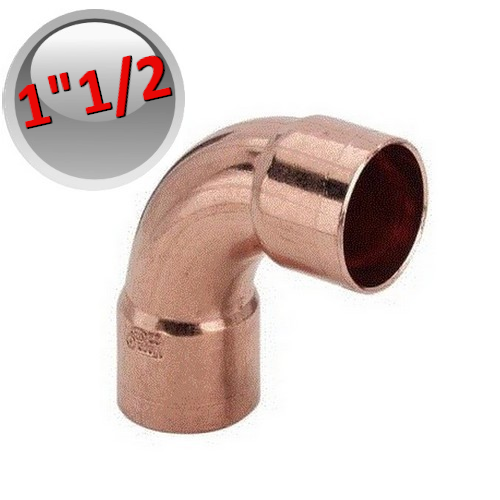 90° Copper Solder Elbow F-F 1''1/2 - 38.10 mm
