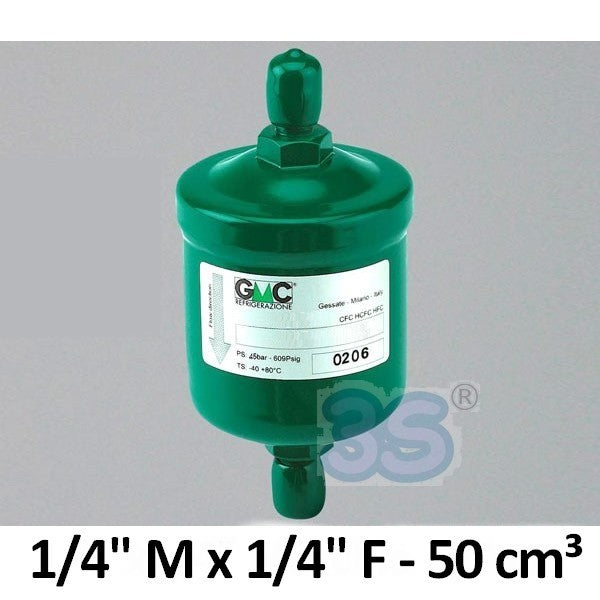 SC032MF - Molecular Sieve Filter Drier GMC 1/4'' M x 1/4'' F 50 cm³ - Receiver