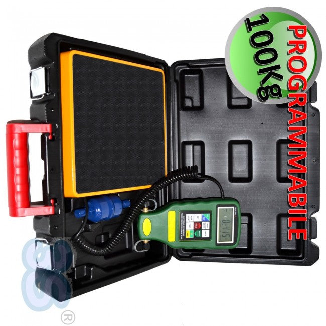 Balance programmable pour charges de gaz réfrigérant - capacité maximale 100 kg