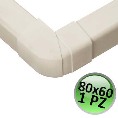 Raccord d'angle extérieur pour profilé réglable 80x60 mm - 1 pièce