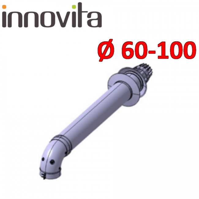 INNOVATION - Collecteur coaxial standard pour chauffe-eau à partir de Ø60-100 mm avec inspection