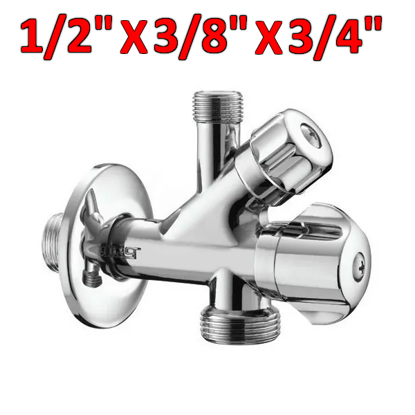 Robinet sous évier, raccord lave-vaisselle 1/2'' x 3/8'' x 3/4'', lave-linge