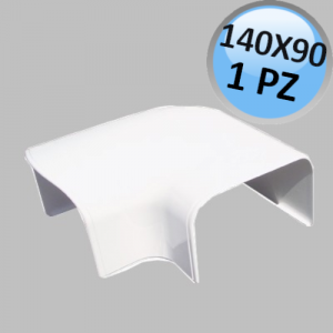 Flat elbow for duct 140x90mm - 1 PC