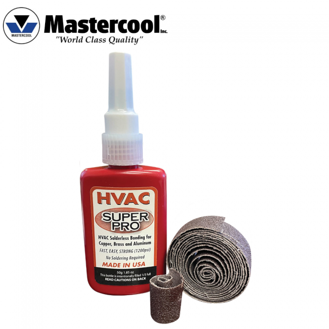 KIT SUPER PRO COLLE MASTERCOOL 50g POUR SOUDAGE À FROID SANS FLAMME DU CUIVRE ET DU LAITON