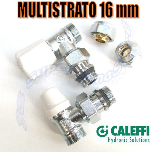Kit de porte-valve adaptateur multicouche Caleffi 16x2