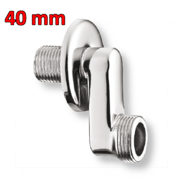 Excentrique long 40 mm - 1/2'' x 3/4'' M-M chromé pour groupe mural