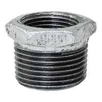 Raccord mâle 1''1/2" x femelle 3/4" en fonte malléable galvanisée