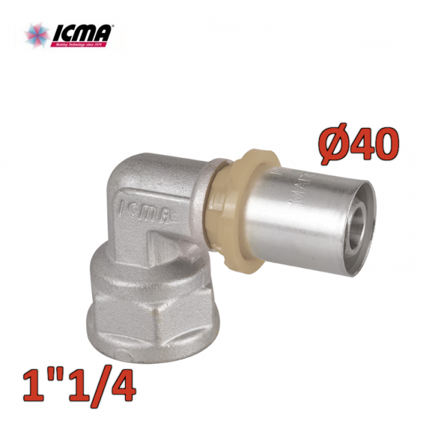 ICMA 405 - Coude femelle 1''1/4 x 32 SEMPITER® raccord à sertir