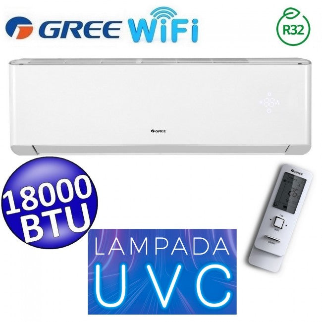 Unité intérieure Gree split R32 AMBER PLUS WiFi 18 000 BTU (GREE10183) avec lampe de stérilisation UVC