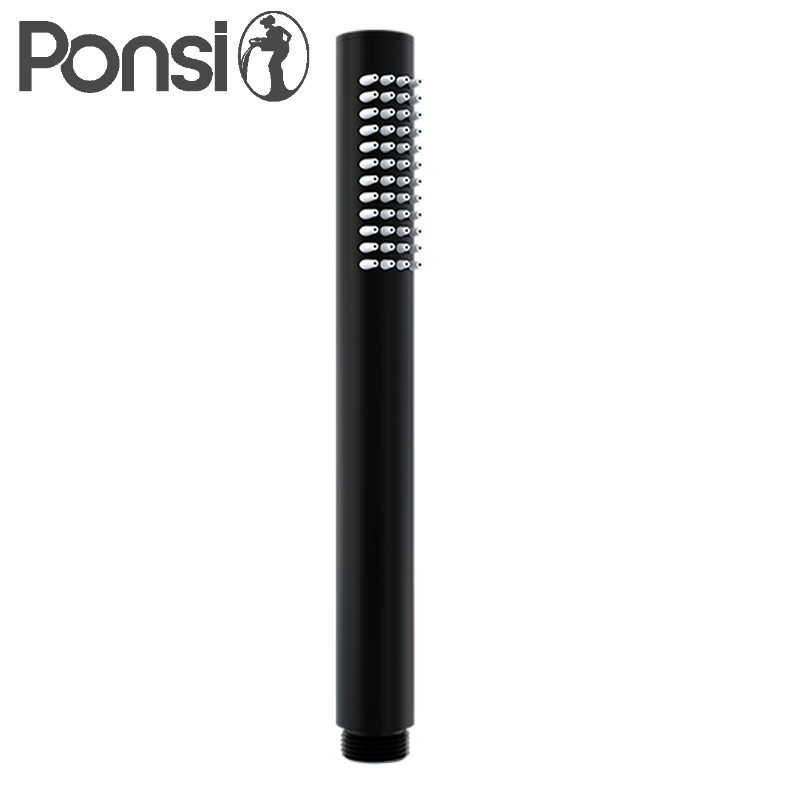Douchette à main en laiton noir mat avec raccord GM 1/2" - BNDOCKD072 Ponsi