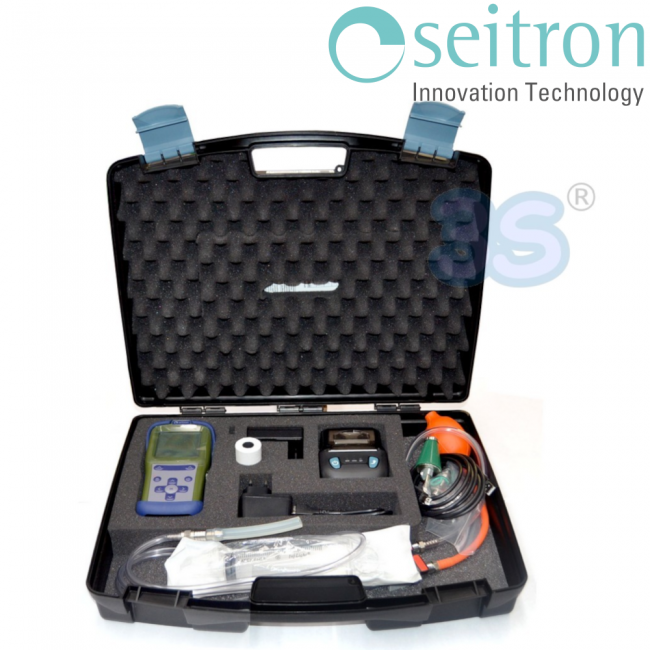 Kit de test d'étanchéité pour systèmes de distribution de gaz combustible méthane et GPL avec manomètre numérique - GAS T ONE Seitron
