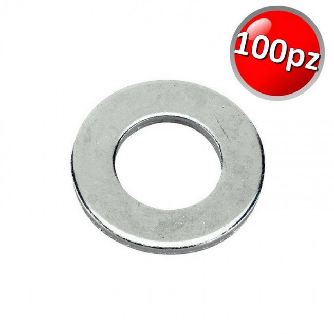 Rondelle zinguée Ø int. 10 ext. 22 épaisseur 2 mm UNI6592 - Boîte de 100 pièces