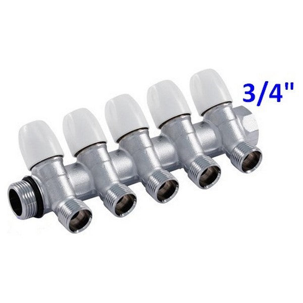 5-way manifold with 3/4" M/F stopcocks