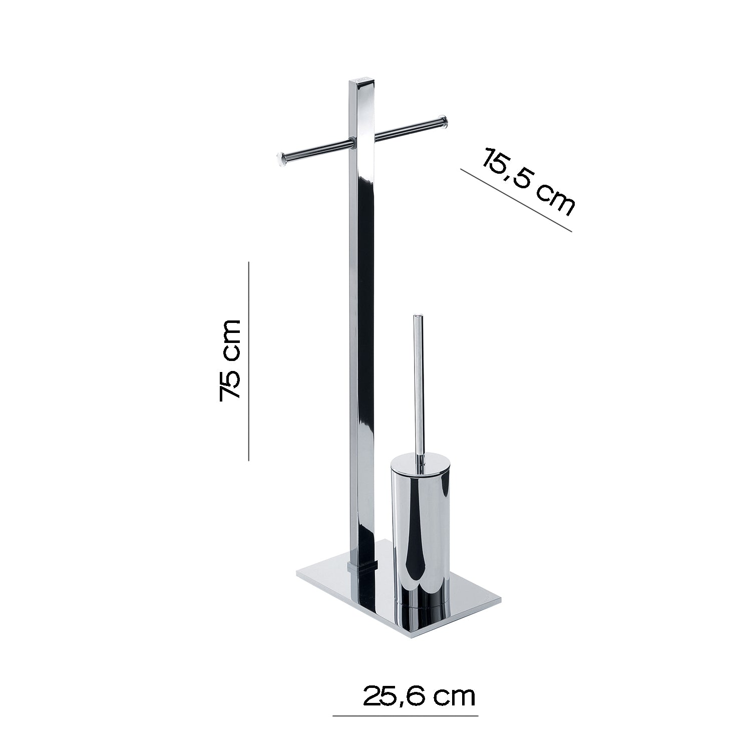 Porte-rouleau de papier toilette et support pour brosse de toilette TOBIA 713213 GEDY