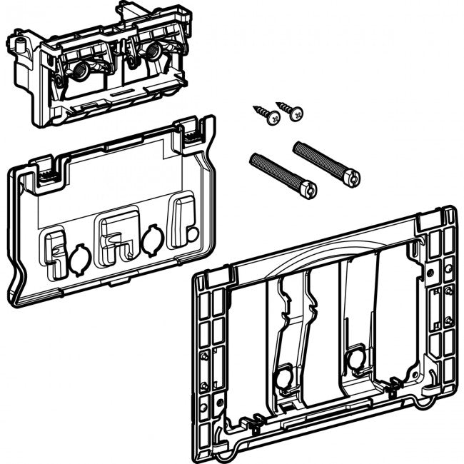 Kit d'adaptation de montage sur plaque GEBERIT SIGMA pour réservoir UNICA