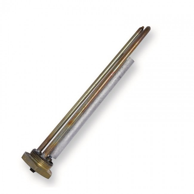 Élément chauffant droit en magnésium de 1200 W, filetage 1 1/4" - remplacement pour chauffe-eau