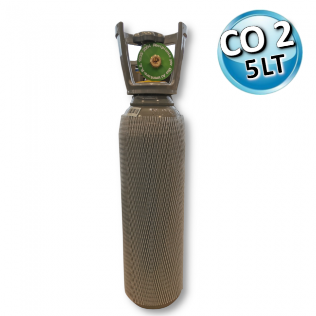 Bouteille de CO2 pleine de 4 litres pour usage alimentaire - avec certifications