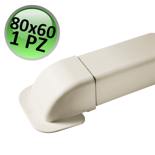 Profilé de cintrage pour canal de 80 x 60 mm - 1 pièce