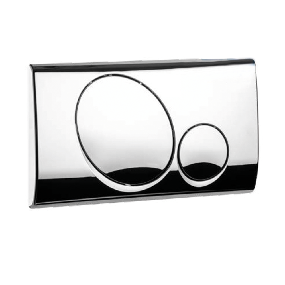 Plaque à double bouton chromée pour EASYFIX et EUROPA DUO