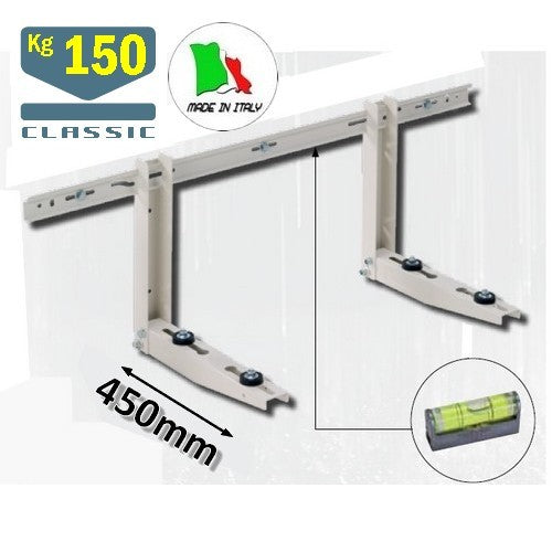 Kit d'installation pour climatiseur monobloc - 3 m de câble en cuivre 1/4'' + 1/2'' avec support mural