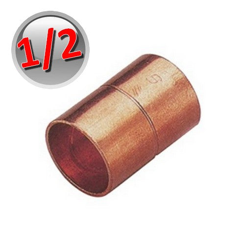 Copper solder sleeve 1/2'' - 12.7 mm