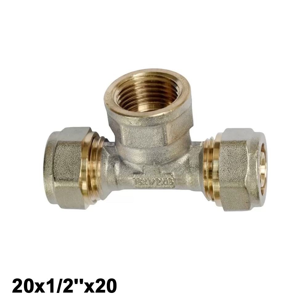 Vis multicouche - Raccord en T 20 x 1/2'' femelle x 20