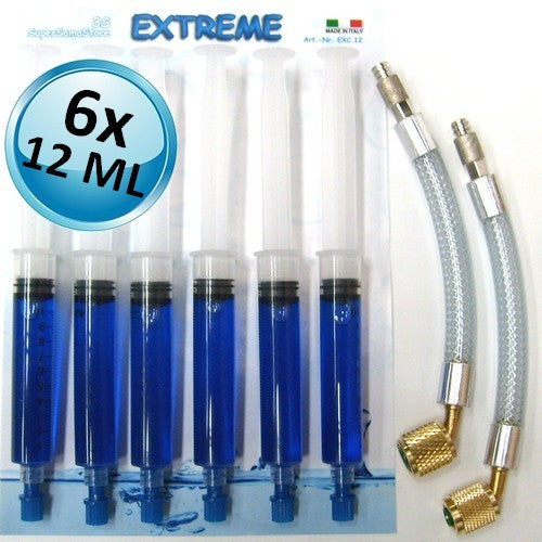 Bouchon anti-fuite auto-obturant extrême - 6 cartouches de 12 ml + adaptateurs