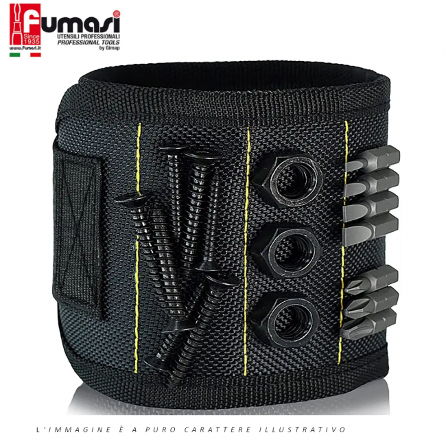 BRACELET PORTE-OUTILS MAGNÉTIQUE FUMASI POUR VIS ET PETITES PIÈCES
