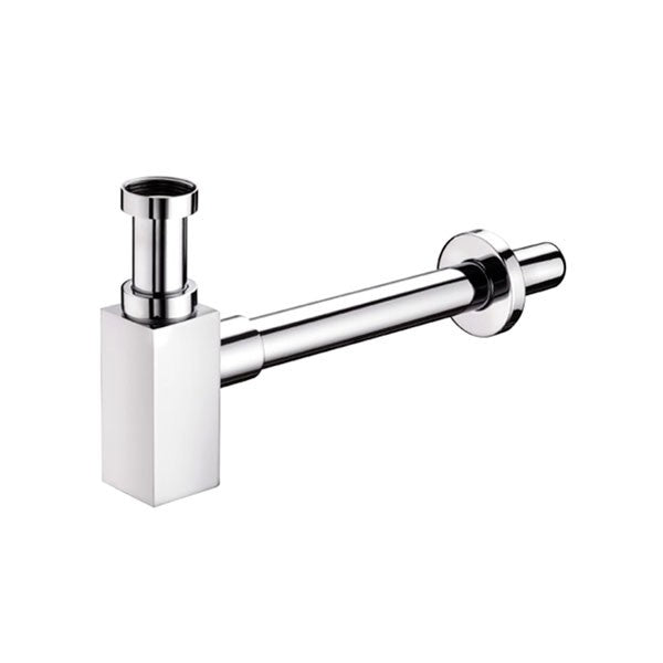 Siphon carré pour évier chromé de 1 1/4 po - PONSI